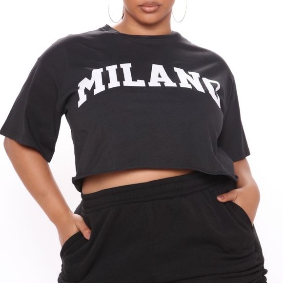 Tops - "Milano" Distressed Crop Top